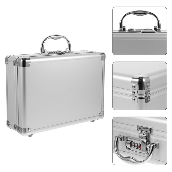 NIAIZEK Heavy Duty Aluminum Tools Briefcase with Password Lock and Comfortable Handle for Easy Transport