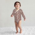 thumbnail image 4 of Xecao Coffee Rugby Print Baby unisex-baby Cotton Long-sleeve Bodysuits-6 Months, 4 of 6