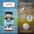 thumbnail image 4 of Kaya Naturals Probiotic 60 Billion CFU | Probiotics for Women, Probiotics for Men and Adults, Natural | Gut Health & Immune Support Supplement | Provides Digestive Support - 30 Vegetable Capsules, 4 of 5