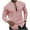 Pink, variant on WREESH Men's Linen Button Down Shirts Fashion Casual Solid Color Long Sleeve Turndown Collar Shirts Linen Tops White
