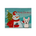 thumbnail image 1 of Mantel individual de tela Caroline's Treasures BB1846PLMT Muñeco de nieve multicolor, 1 of 1