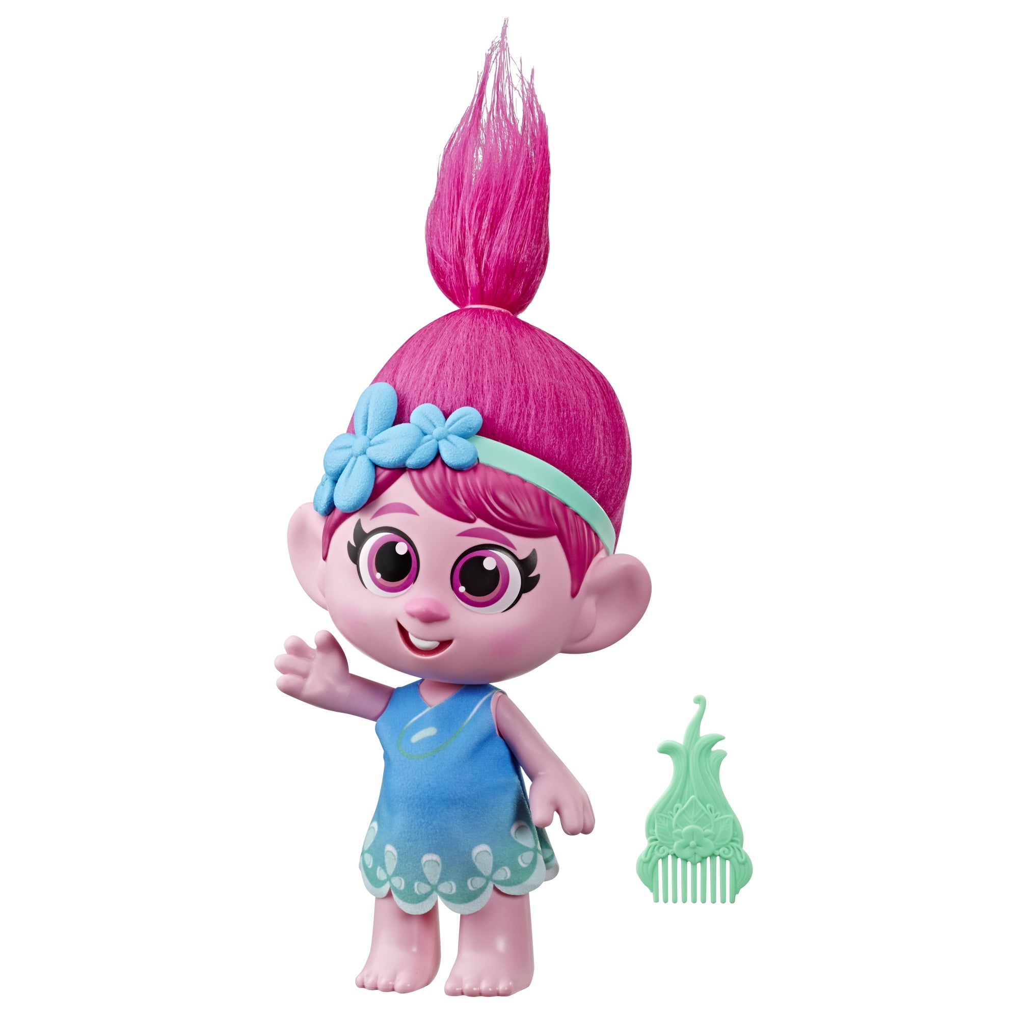 Dreamworks Trolls World Tour Toddler Poppy With Dress And Comb