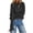 Black, variant on Sheghy Workout Tops for Women Cool Season Simple Crewneck Relaxed Fit Solid Color Long Sleeve Knitted Pullover Black S