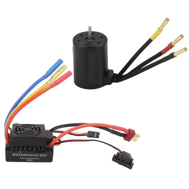 Motor sin escobillas Sailing 3650 3600KV 60A ESC T Plug Combo Set para 1/8 1/10 RC