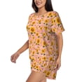 thumbnail image 2 of Lsque Plaid Sunflower Women's Short-Sleeved Pajama Set - 2 Piece Soft and Lightweight Sleepwear Set-Medium, 2 of 9