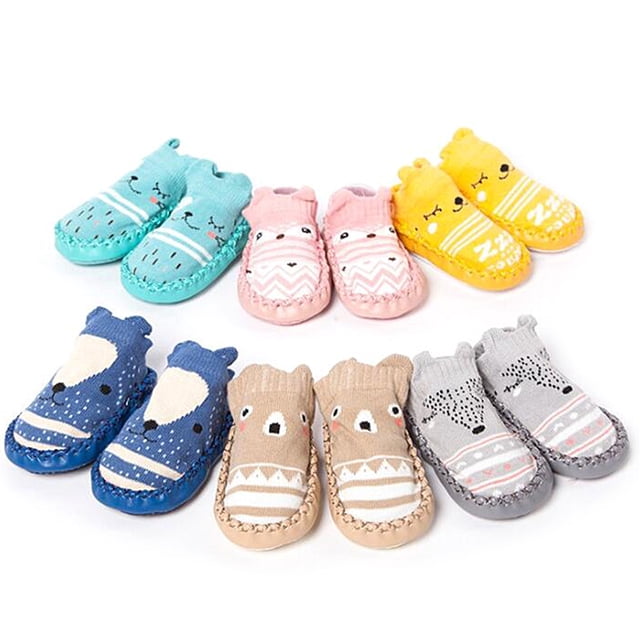 Zapatos de bebé de dibujos animados, zapatos de algodón para recién nacidos, suela suave, zapatos de otoño e invierno para bebés, niñas y niños