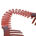 thumbnail image 6 of LQQBOX Interlocking Banana Combs Stretch Flexible Hair Combs Clips Flexible Ponytail Hair Clincher Hair Accessories for Women and Girls 2 Pcs Brown and Black, 6 of 8