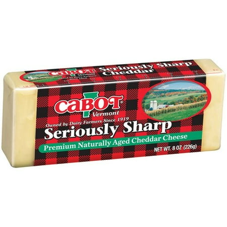 sharp seriously cabot cheddar cheese oz vermont naturally aged hunter favorite