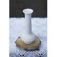 thumbnail image 2 of Antique Hobnail Milk Glass Vase Heirloom Collection 7.5 inch tall White, 2 of 3