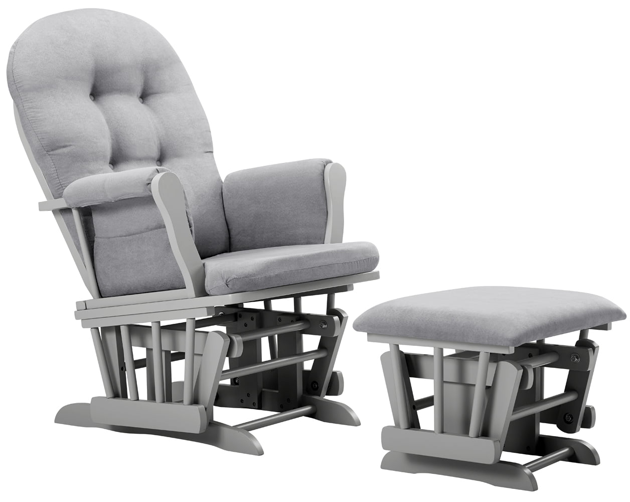 delta glider and ottoman espresso