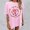 Pink, variant on Graphic Tennis Tees for Women Women’s T-Shirts Oversized Graphic Tops for Casual Everyday Wear Blend Tee with Prints Comfortable Fit White 3XL