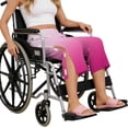 thumbnail image 5 of VV AVEORS Tear Away Capri Sweatpants For Women Breakaway Wide Leg Knee Ankle Replacement Adaptive Pants Hot Pink L, 5 of 5