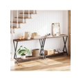 thumbnail image 3 of Ourlova Console Shelf. Narrow Console Table. Sofa Table. Narrow Long Table Behind Sofa. 2 Tier Industrial Style Entryway Table For Living Room. Hallway. Foyer, 3 of 7
