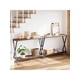 thumbnail image 5 of Consola estante - narrow consola mesa, sofa mesa, 2 niveles industrial style entrada mesa para sala de estar, hallway, y foyer, narrow y long para behind sofa, 5 of 7