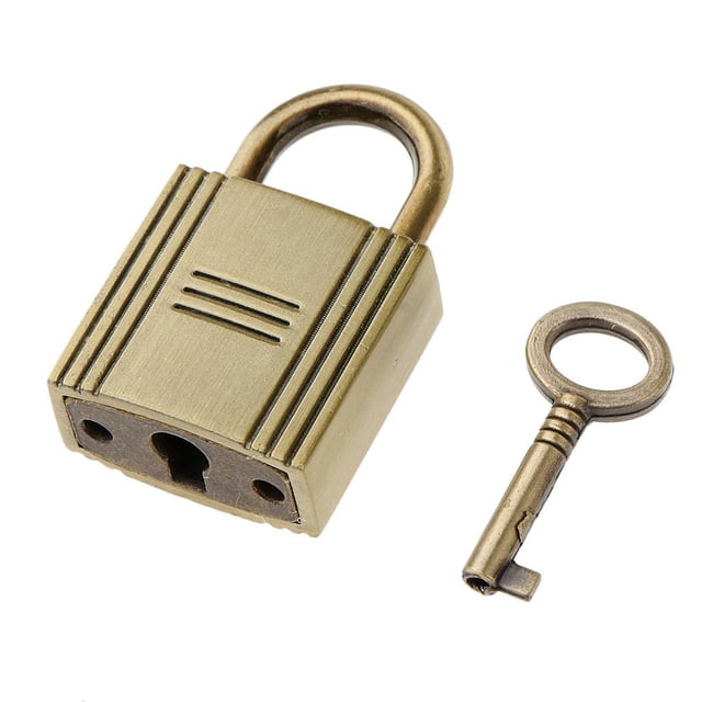 Grillete de Seguridad Zulema para Vigilancia Exterior Hierro Resistente con 1 Oro con llave