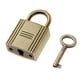 thumbnail image 1 of Mini Cuadrado De Viaje Maleta Cajón Bolsa De Seguridad Con Llave - Oro Sunnimix candado con llave, 1 of 8