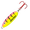 BUBBLEGUM TIGER, variant on NORTHLAND BUCK-SHOT RATTLE SPOON