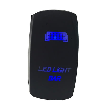 DZT1968 Car Auto Truck Boat Marine 12V 24V ON OFF Rocker Switch Blue LED Light