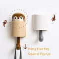 thumbnail image 3 of Ludlz Key Holder for Wall Decorative, Pop-Up Smile Squirrel Wall Key Holder Creative Squirrel Wall Hook Key Rack Coat Hanger Home Kitchen Bathroom Decor, 3 of 7