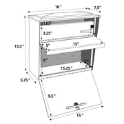 Mail Boss Townhouse Locking Security Mailbox