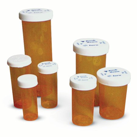 Amber Prescription Safety Cap Vials 30 Dram, 240/CASE