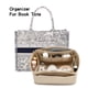 thumbnail image 2 of Bolsas de maquillaje con inserto para guardar bolsos, organizador de bolsos de fieltro con funda para iPad, bolso de mano para mujer, forro para cosméticos, bolsa moldeadora para libros, 2 of 5