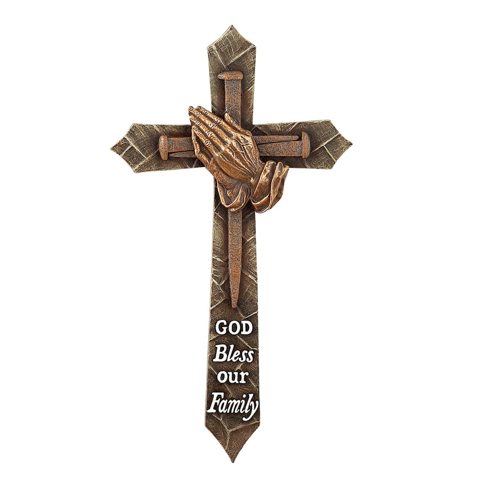 3 Pieces Faith Love Blessed Wall Cross Sign Rustic Wood Wall Hanging Cross Decor Art Religious Love Cross Wall Decor Farmhouse Home Hanging Decor Wall Decor for Church Home Room Decoration Wood