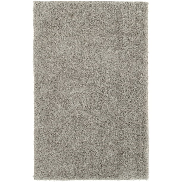 Mainstays Tinsel Fret Sparkle Shag Indoor Rug Gray 36 X56 Walmart Com Walmart Com