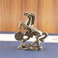 thumbnail image 6 of Eoozwa Hand Carved Copper Alloy Horse Statue Mini Desktop Decor Bronze Office Desk Ornament Collectible Gift for Home Display, 6 of 6