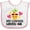 White and Pink, variant on Inktastic My Cousin Loves Me Pineapple Girls Baby Bib