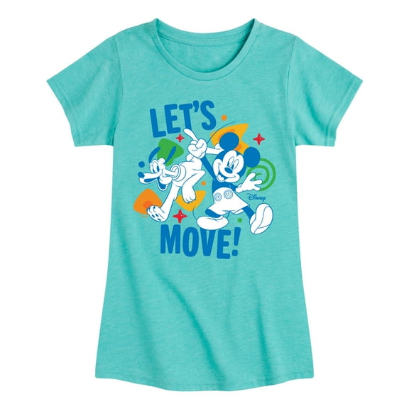 Disney Jr - Lets Move  - Toddler & Youth Girls Short Sleeve Graphic T-Shirt