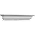 thumbnail image 3 of Ekena Millwork 48" Bottom Width x 56 1/2" Top Width x 5 3/4"H x 1/2"P Stanford Crosshead, 3 of 24