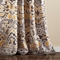 thumbnail image 4 of Lush Decor Clara Window Panels Light Filtering - Yellow/Brown - 84 x 52, 4 of 5