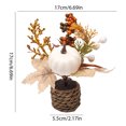 thumbnail image 3 of Table Centerpiece Artificial Fall Arrangement with Mini Pumpkin Woven Basket for Home Holiday Harvest Kitchen and Dining Table Decor, 3 of 7