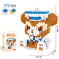 thumbnail image 2 of Disney Cartoon Lingna Belle/mickey/minnie/goofy/pluto/daisy Puzzle Small Particles Assembled Building Block Toy Christmas Gift zhangmengya LED, 2 of 2