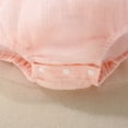 thumbnail image 4 of TAmten 3 Month Baby Girl Clothes Newborn Baby Girl Sleeveless Rompers Summer Clothes Cotton Bodysuit with Headband(Pink,0-9 Months), 4 of 9