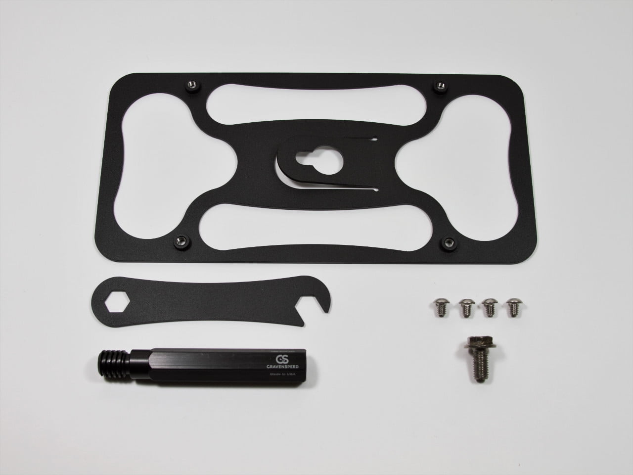 Made in USA Made of Stainless Steel /& Aluminum Installs in Seconds No Drilling 2013-2018 CravenSpeed The Platypus License Plate Mount for Volkswagen CC