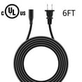 thumbnail image 3 of FITE ON 6ft/1.8m UL Listed AC Power Cord Cable Plug For Canon EOS Cameras Heavy Duty Gray 2-Prong Pin, 3 of 5