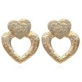 thumbnail image 1 of Pendientes de hoja dorada para mujer, estilo retro, informal, exagerado, para fiesta, femenino, E, 2022-A, 1 of 4