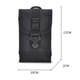thumbnail image 5 of Riñonera táctica para teléfono móvil, de camuflaje, para deportes al aire libre, ajustada, para hombre, bolsa de tela Oxford impermeable y multifuncional, color negro, 5 of 8