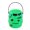 Green, variant on Soumake Halloween Candy Bucket High Space Bright Colors Easy To Carry Pumpkin Shaped Gift Snack Box Festive Supplies