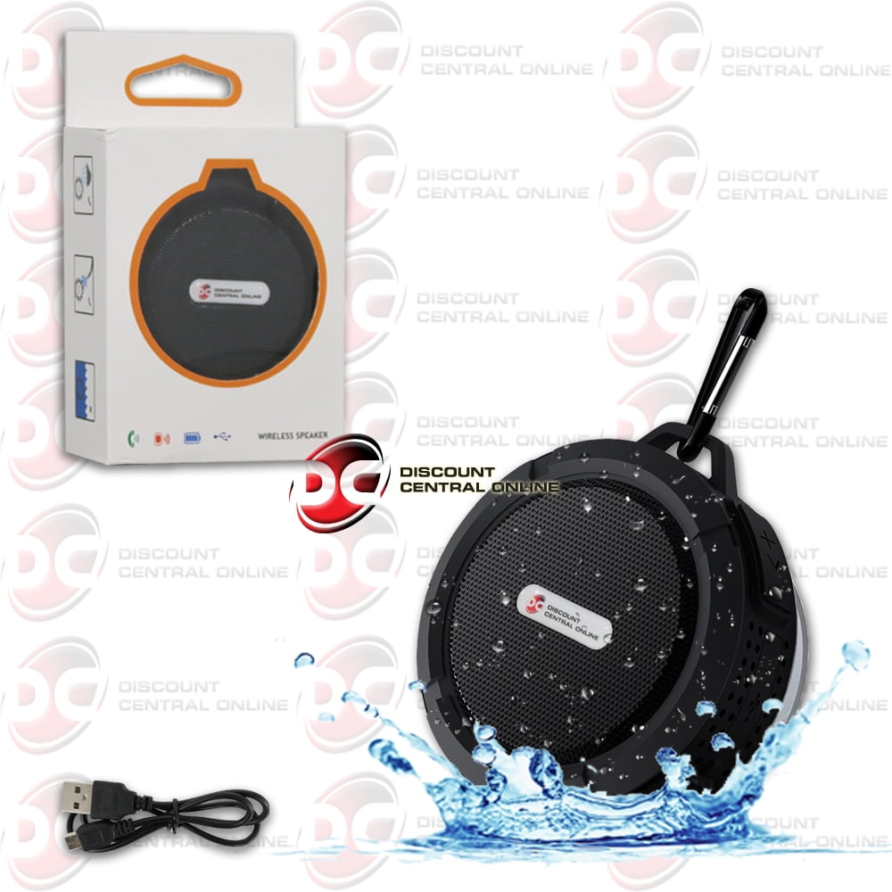 DiscountCentralOnline Portable Bluetooth Speaker with Waterproof, Black, WB12