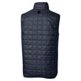 thumbnail image 3 of Men's Cutter & Buck Navy Denver Broncos Rainier PrimaLoft Eco Insulated Full-Zip Puffer Vest, 3 of 3