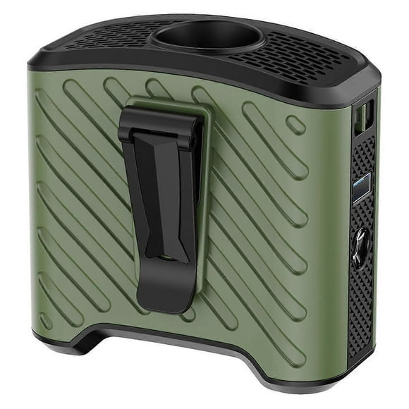 Waist-Hanging Fan Portable USB Charging Large Capacity Green
