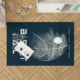 thumbnail image 2 of Motivation Rugs, Front Door Rug, Thick Rugs, Man Cave Rug, Basketball Rug, Ball Rugs, Machine Washable Rug, Personalizeds Rugs, Black Rug, 1.7'x2.3' - 50x70 cm, 2 of 8