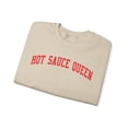 thumbnail image 3 of Hot Sauce Queen Sweatshirt Gifts Crew Neck Shirt Long Sleeve Unisex, 3 of 7