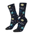 thumbnail image 1 of Bingfone Space Print Compression Socks for Women and Men Long Socks for Running Athletic Cycling Nurse, 1 of 6