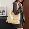thumbnail image 3 of Bolso Retro para Axilas Mujer Con Borlas Piel Sintética Holgado Viajes, 3 of 9