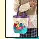 thumbnail image 1 of Bonita bolsa tipo cubo con grafiti, bolsa cilíndrica estampada, bolsa de lona para el almuerzo, bolsa para llevar en la mano para niña, 1 of 1