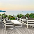 thumbnail image 2 of Compamia Mykonos Table Basse Rectangulaire de Salon, Fini Blanc, 2 of 7